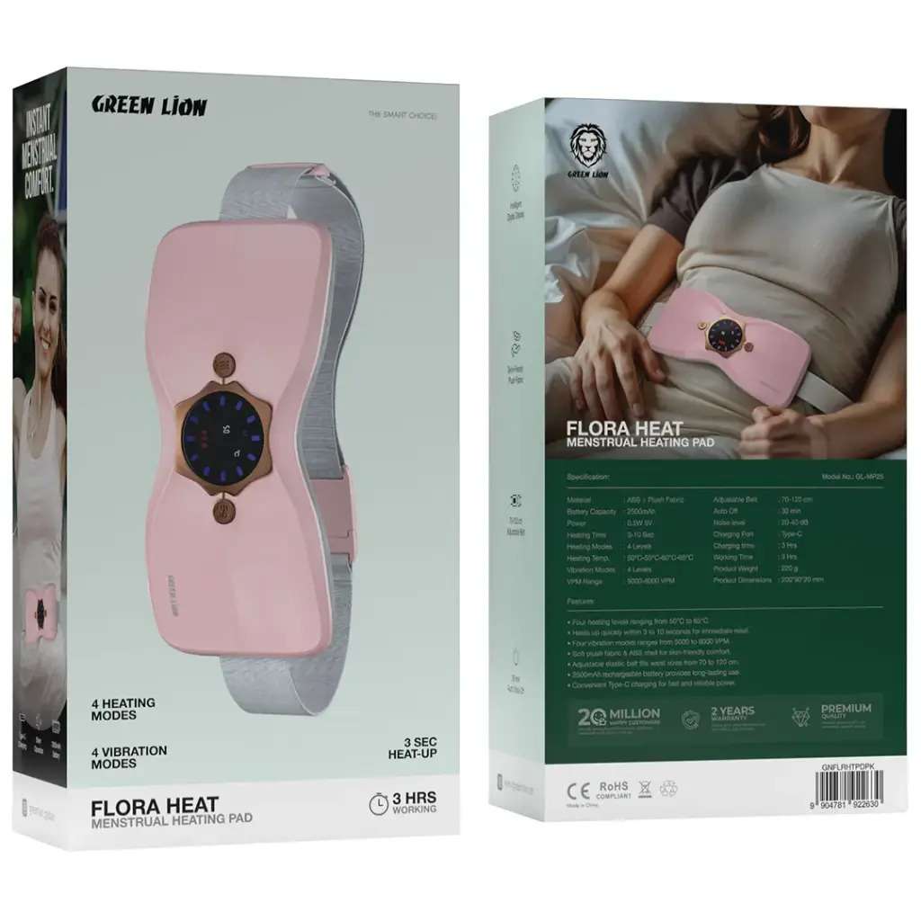 Green Lion Flora Heat Menstrual Heating Pad Price in Kenya | Linkphones Center